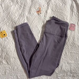 90 Degree By Reflex Purple High-Waisted Leggings